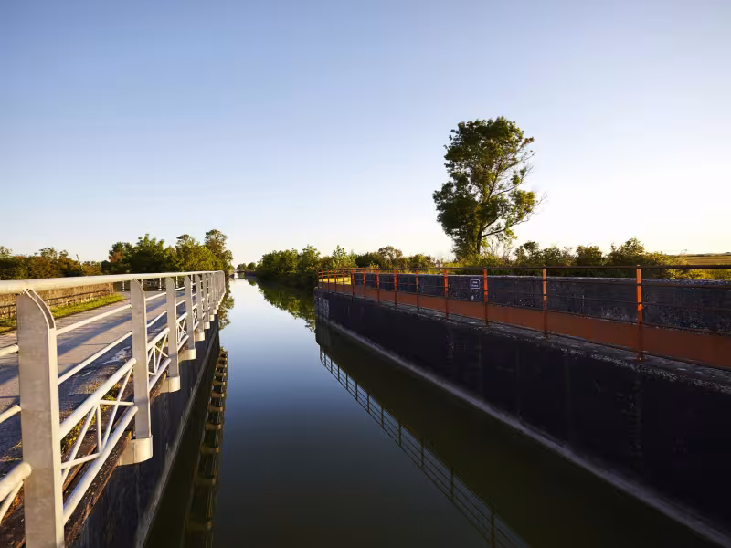 Canal de Marans à vélo
