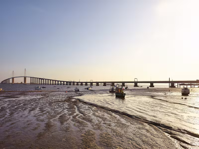 Couché de soleil sur le Pont de St-Nazaire