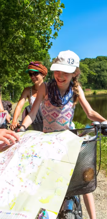orientation sur une carte - canal de Nantes à Brest