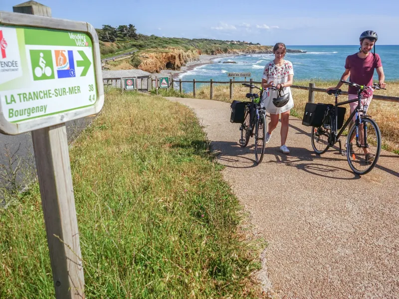 La Baie de Cayola sur la route de la corniche entre Bourgenay et les Sables d'Olonne