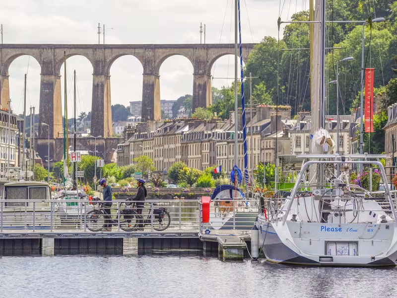 Arrivée à Morlaix par le port