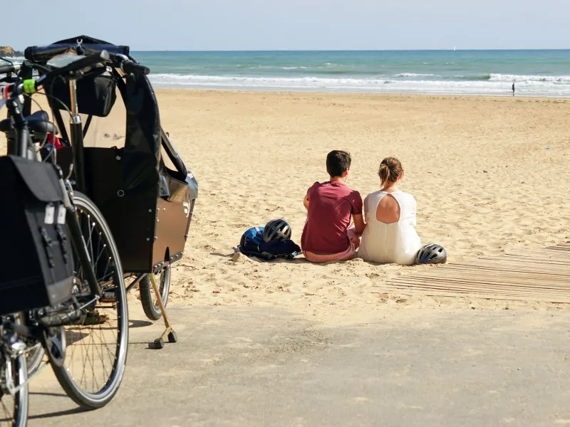 Plage du Veillon à Talmont-Saint-Hilaire