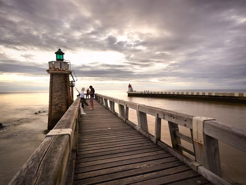Ponton vers l'Atlantique à Capbreton