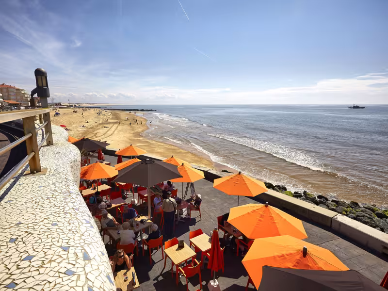 Terrasse avec horizon sur l'Atlantique à Capbreton