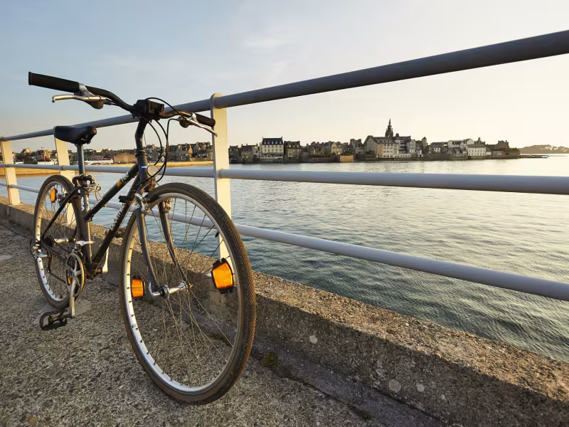 Roscoff, départ de La Vélodyssée / EuroVelo 1 en France