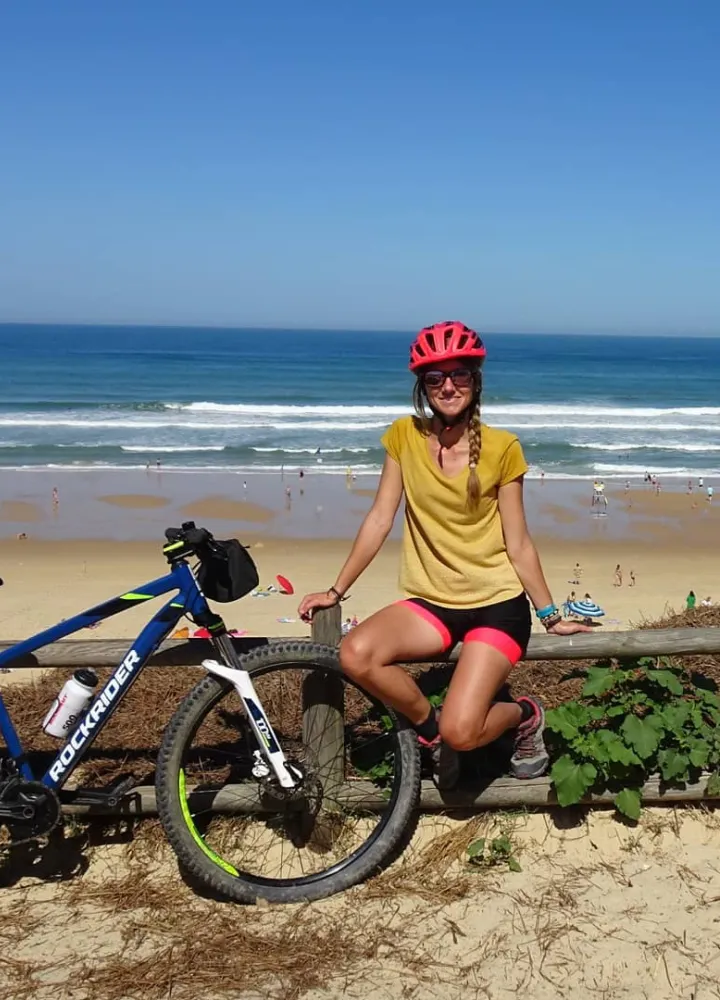 Lucie sur La Vélodyssée