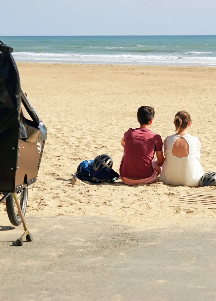 Plage du Veillon à Talmont-Saint-Hilaire