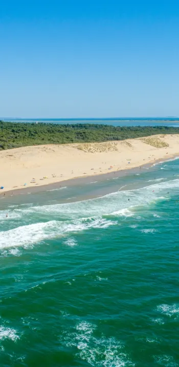Plages du phare de la Coubre à La Palmyre, Charente Maritime, La Vélodyssée