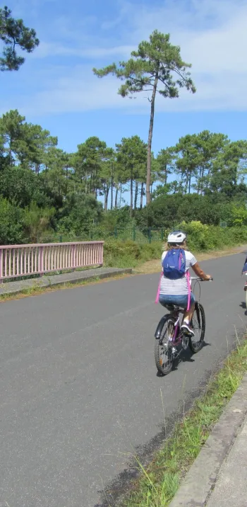 La Vélodyssée entre Arcachon et Bayonne en famille
