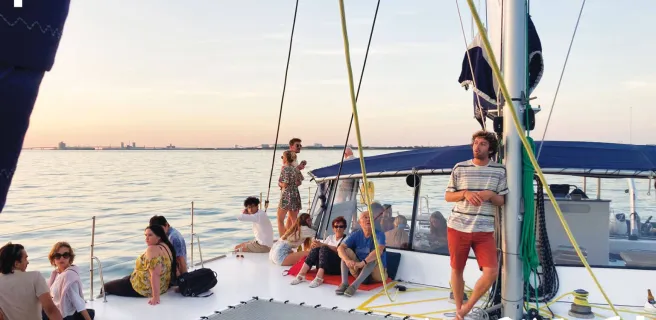 A l'heure de l'apéro à bord de Kapalouest