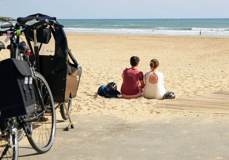 Plage du Veillon à Talmont-Saint-Hilaire