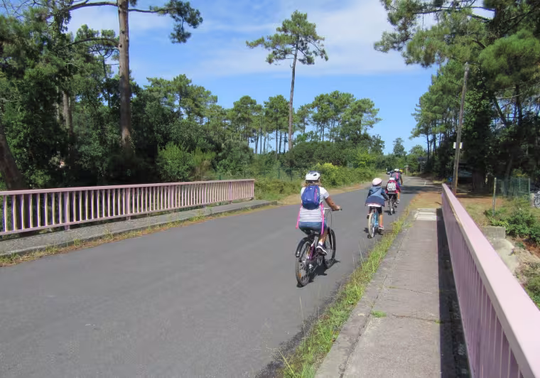 La Vélodyssée entre Arcachon et Bayonne en famille
