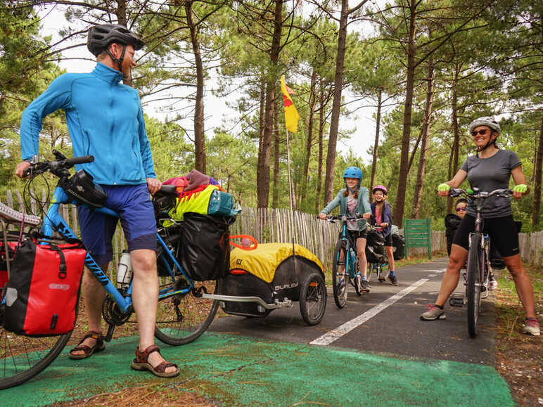 Plage avec son vélo