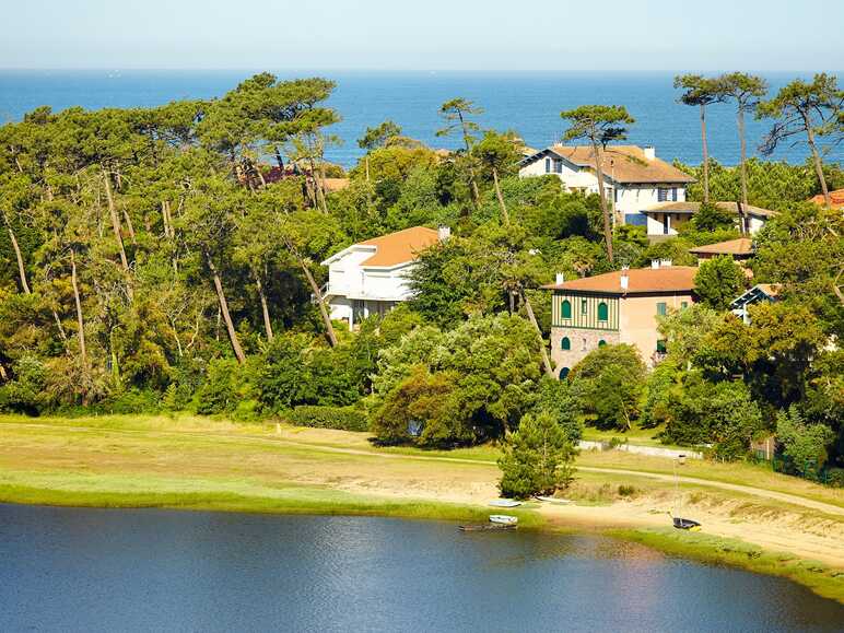 Aerial view of Hossegor