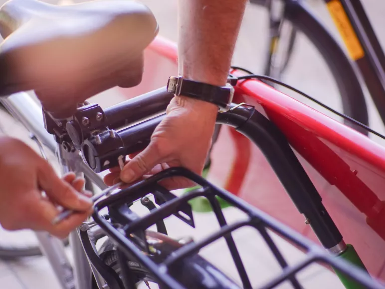 Hiring a bike