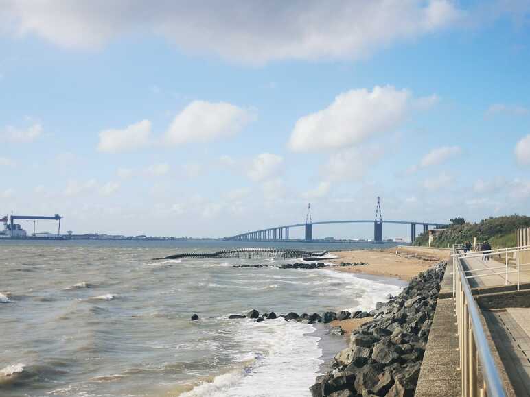 vue du pont de Saint Nazaire depuis Mindin